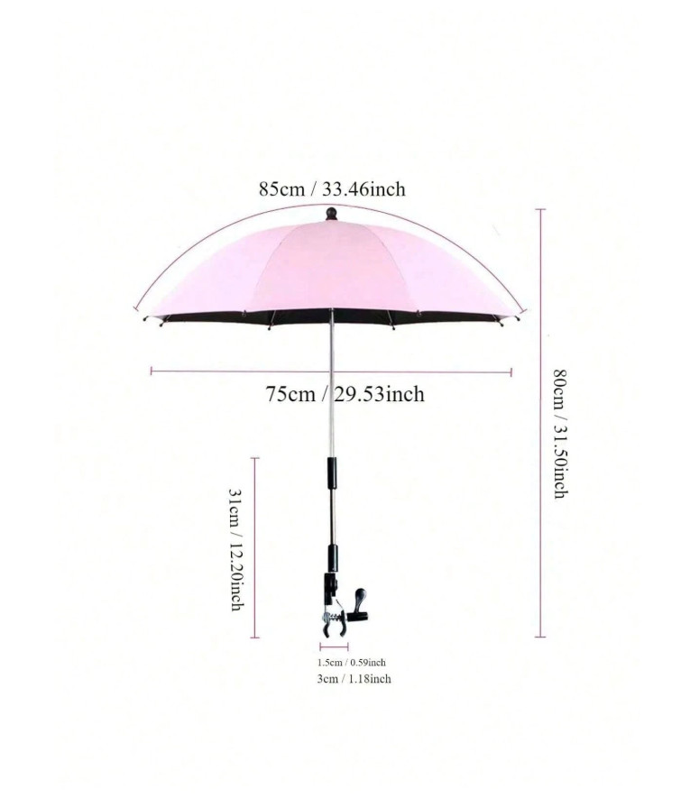 SHEIN PARASOL PRZECIWSŁONECZNY DO WÓZKA DZIECIĘCEGO S07__80X85CM