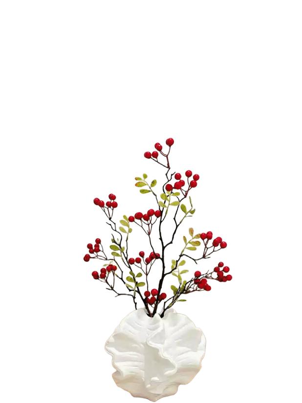 SHEIN BIAŁY WAZON NA KWIATY S07__8X7,2CM