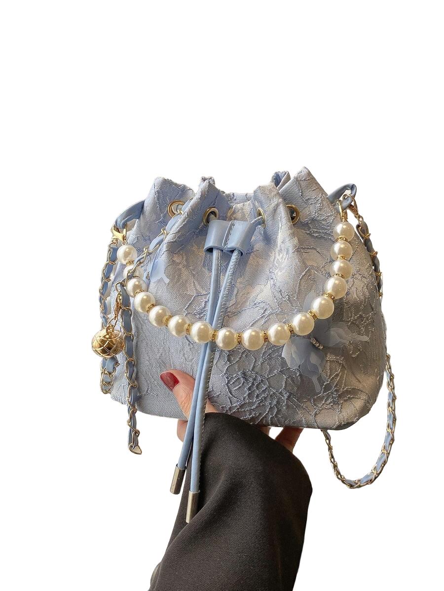 SHEIN FIOLETOWA TOREBKA ZDOBIENIE S07__18,5X10X17CM
