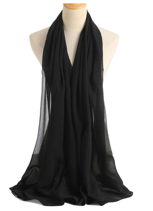 SHEIN CZARNA CHUSTA APASZKA S07