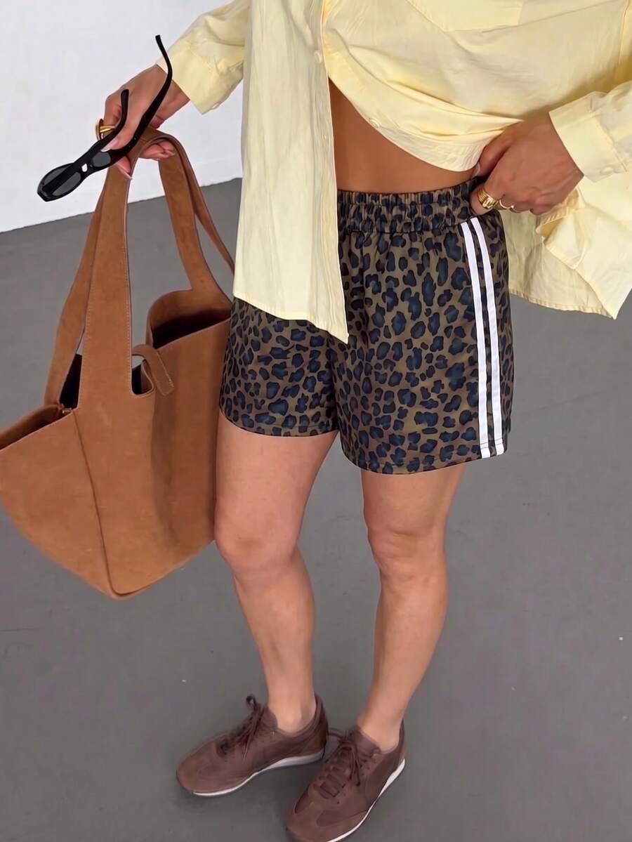 SHEIN SPODENKI ANIMAL PRINT S09__XS