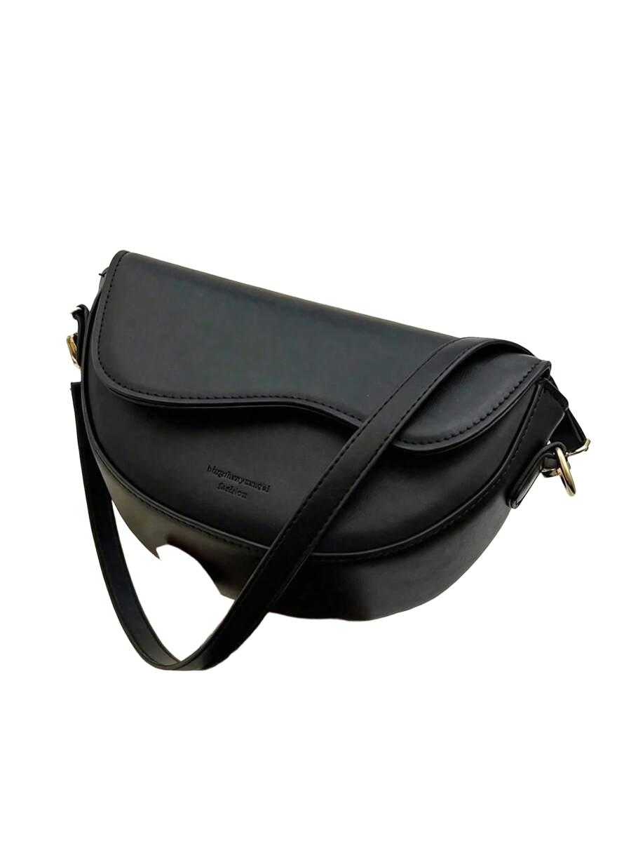 SHEIN CZARNA TOREBKA NA RAMIĘ S07__21X8X13CM