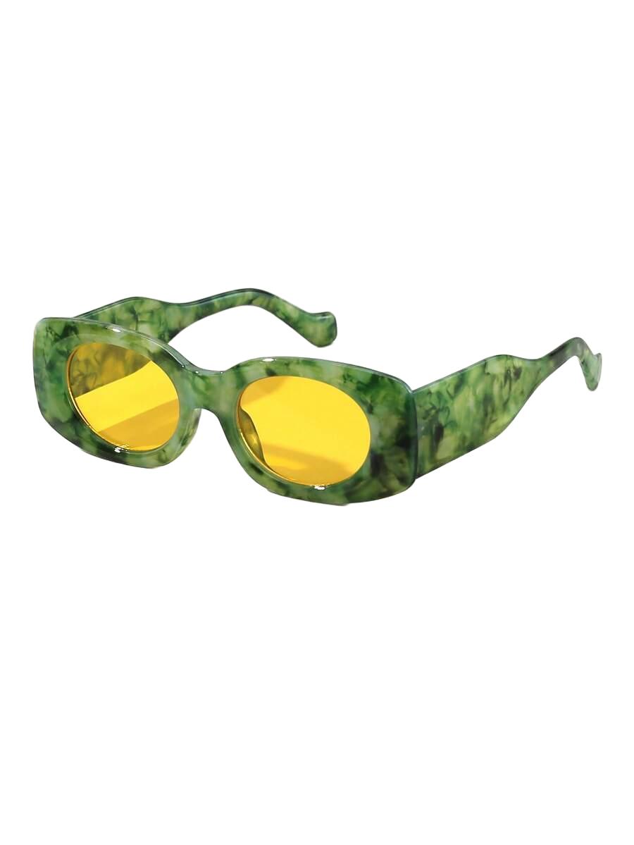SHEIN ZIELONE OKULARY PRZECIWSŁONECZNE S07