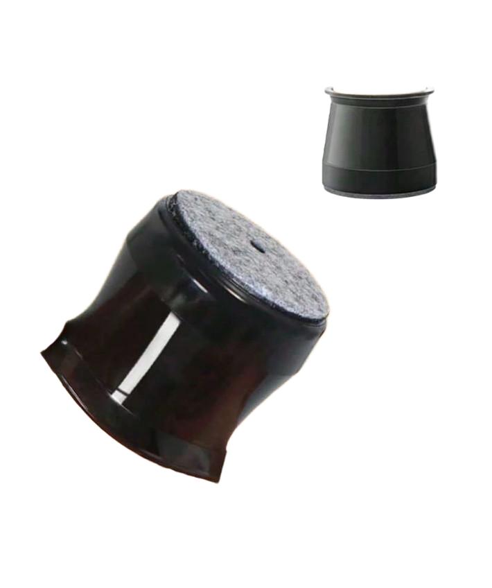 SHEIN CZARNA PODKŁADKA POD NOGI MEBLI 4-PACK S07__S