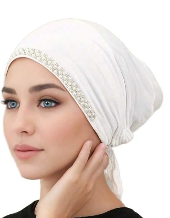 SHEIN BIAŁY TURBAN NA GŁOWĘ S07