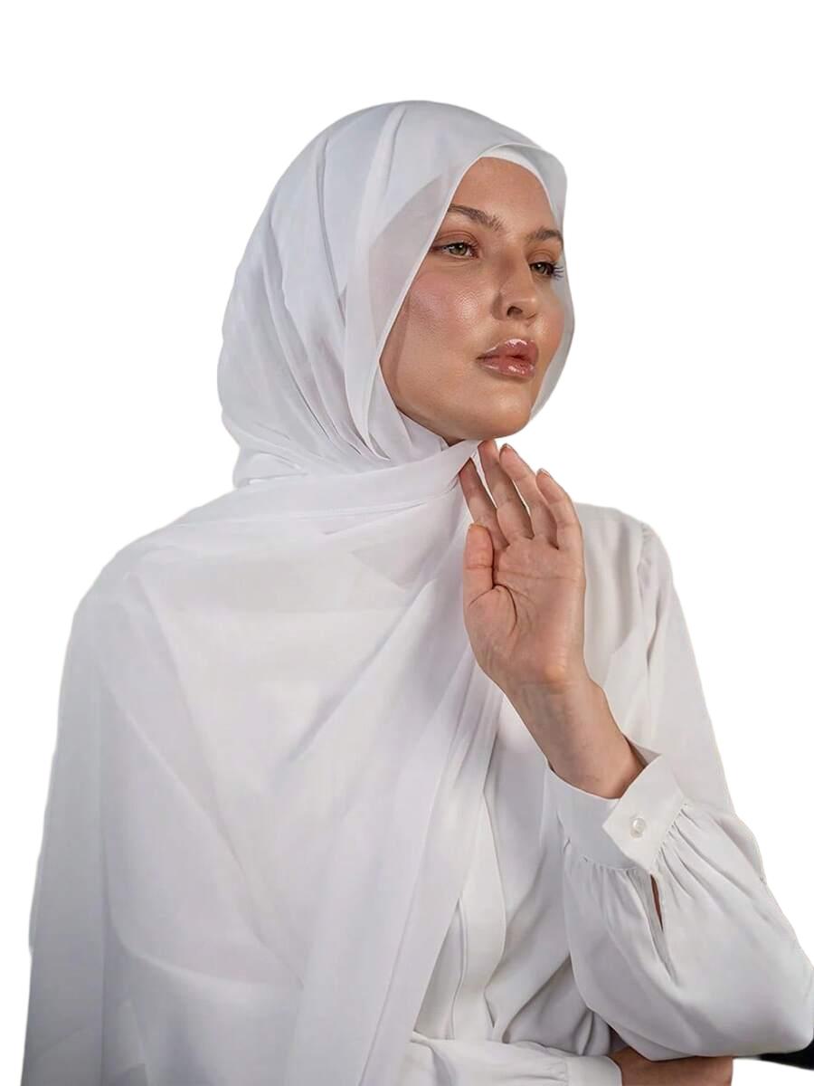 SHEIN BIAŁA CHUSTA HIDŻAB S07
