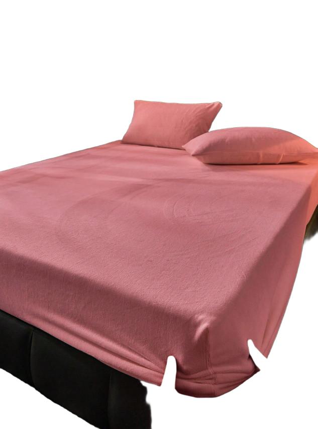 SHEIN RÓŻOWE PRZEŚCIERADŁO Z GUMKĄ S07__180X200CM