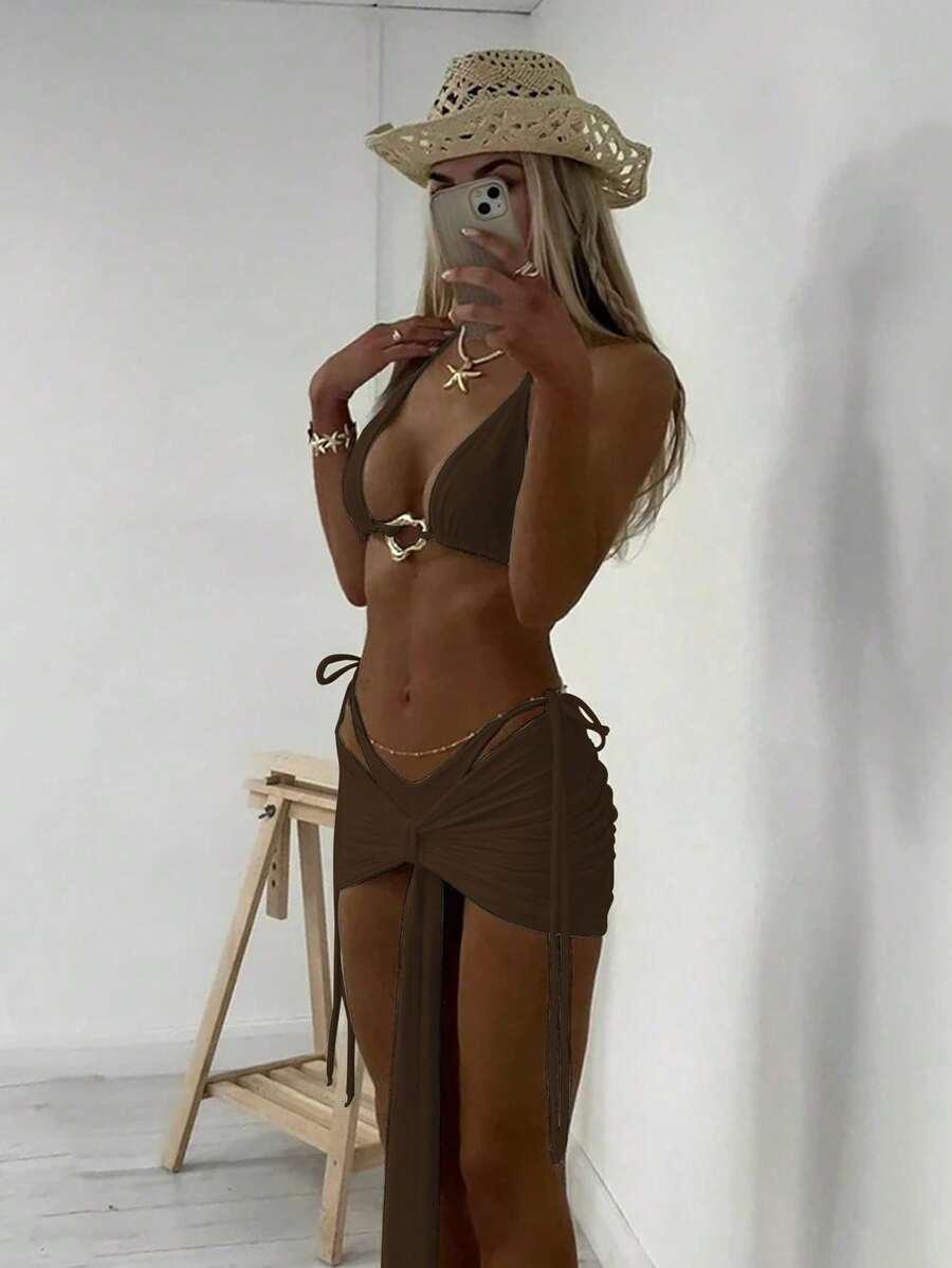 SHEIN DWUCZĘŚCIOWY STRÓJ KĄPIELOWY S09__M
