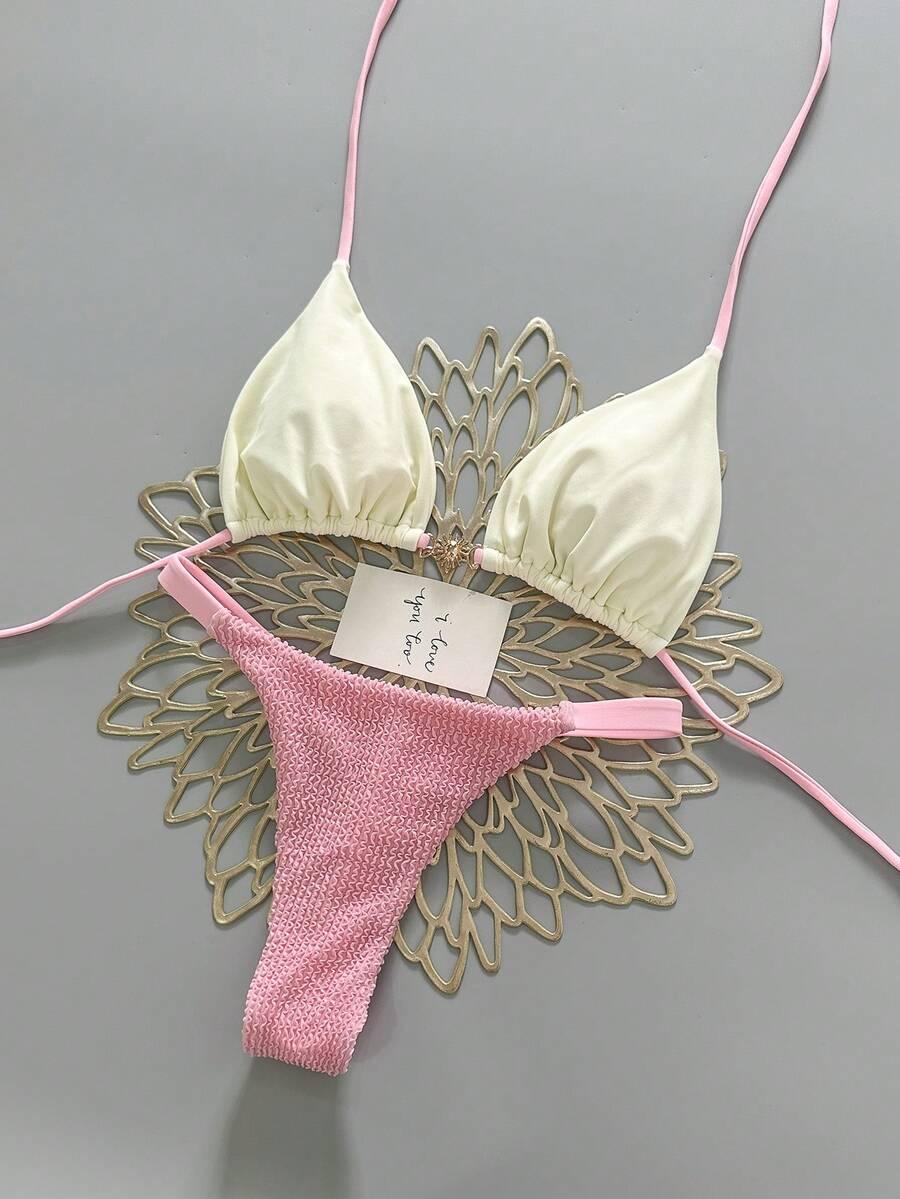 SHEIN DWUCZĘŚCIOWY STRÓJ KĄPIELOWY S09__M