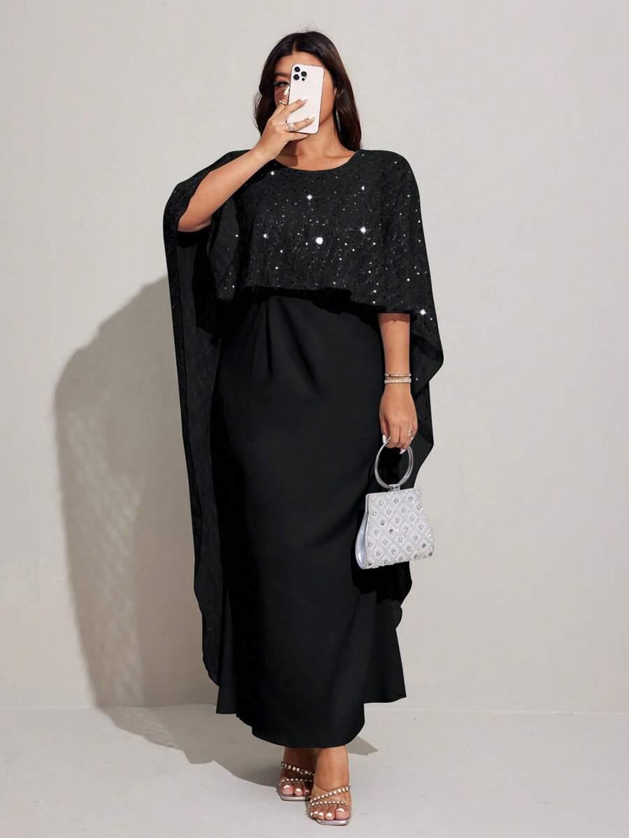 SHEIN CZARNA MAXI SUKIENKA S06__52