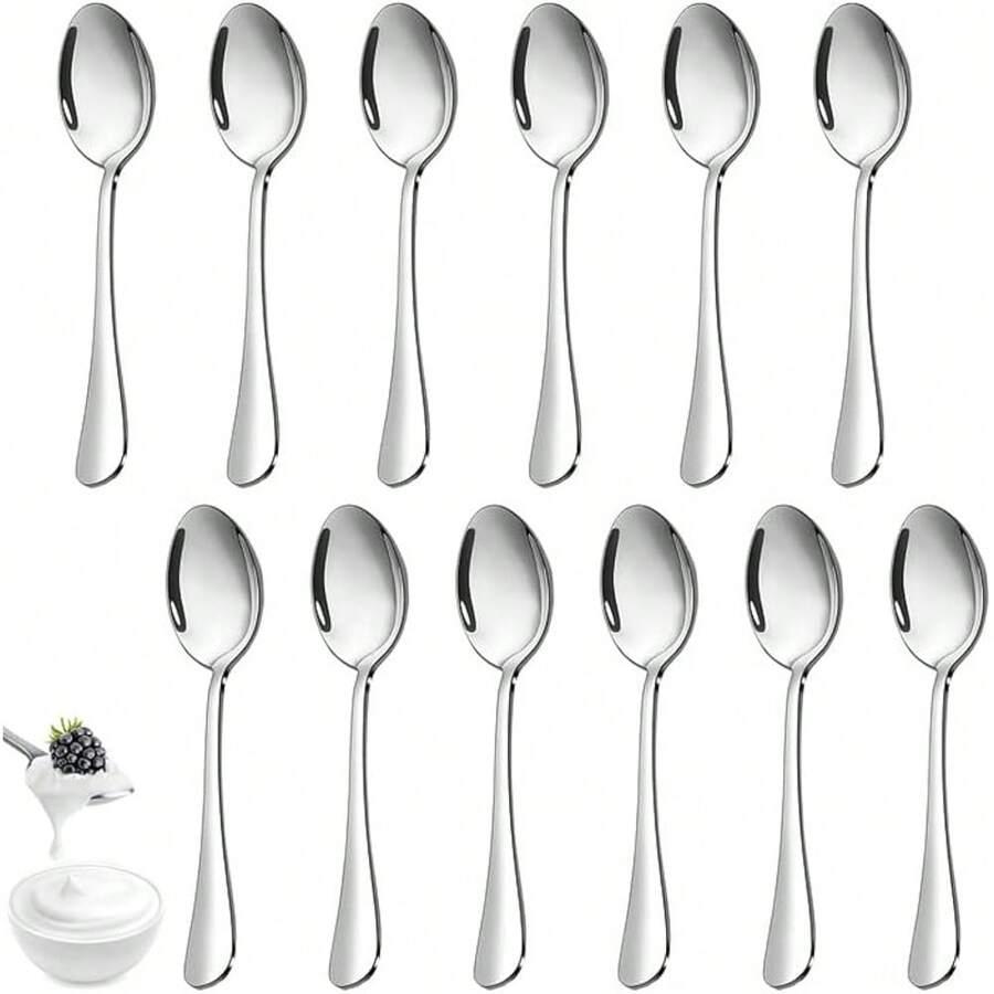 SHEIN SREBRNE ŁYŻECZKI 12-PACK S07