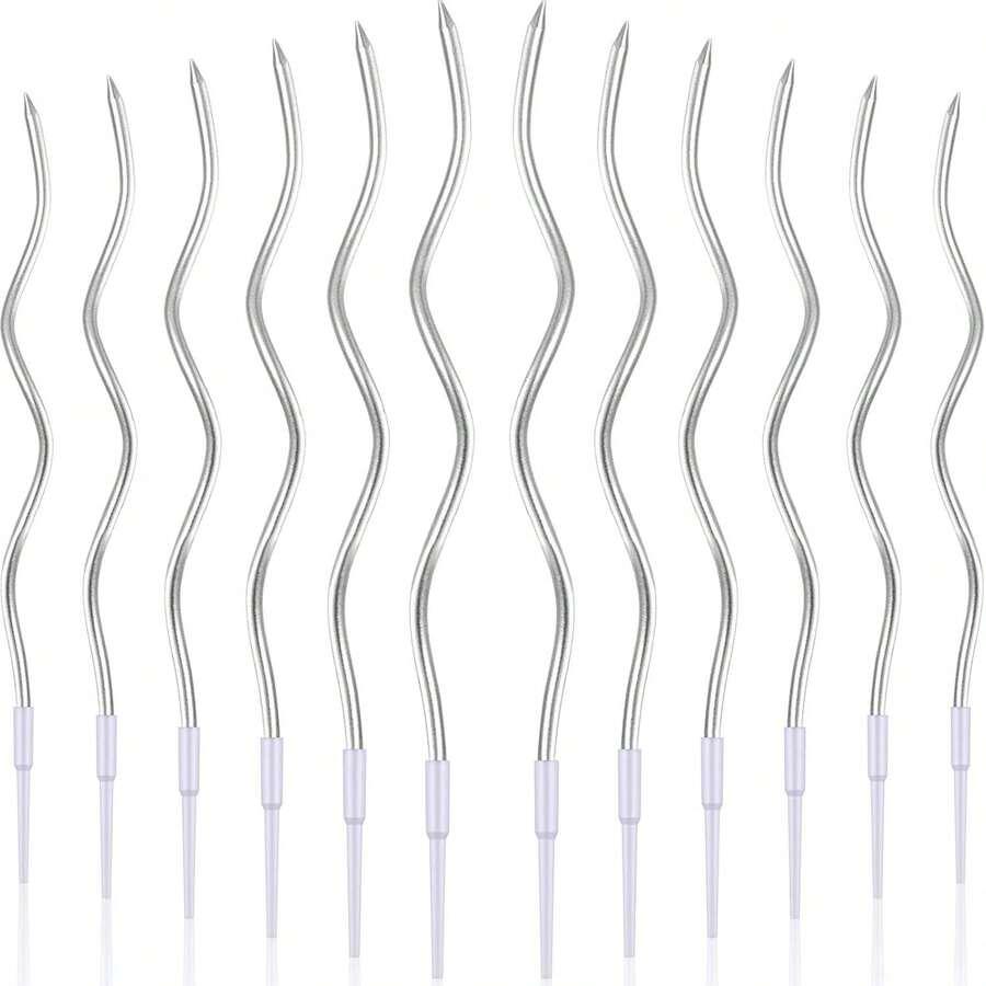 SHEIN SREBRNE ŚWIECZKI 30-PACK S07__15X0,5