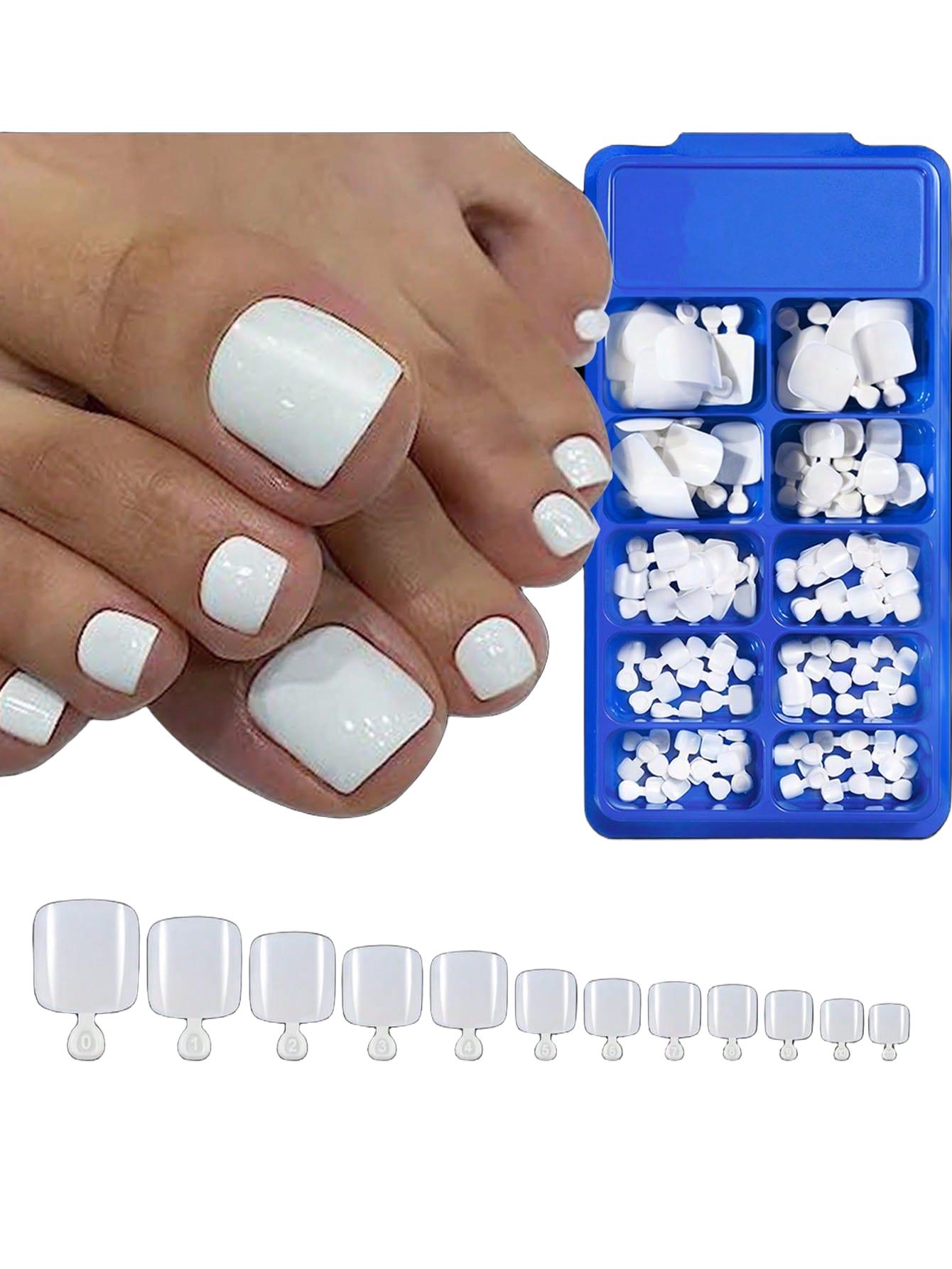 SHEIN BIAŁE SZTUCZNE PAZNOKCIE 100-PACK S07__