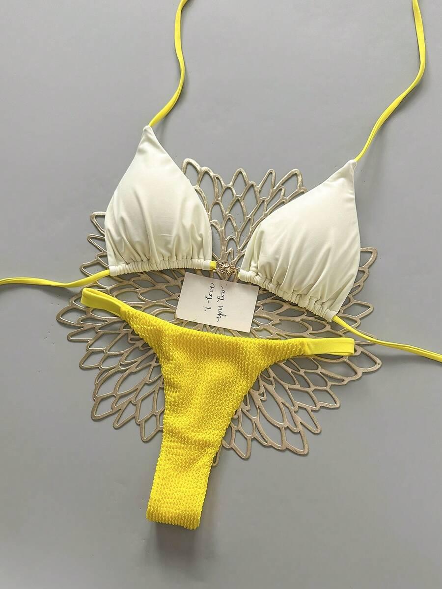SHEIN DWUCZĘŚCIOWY STRÓJ KĄPIELOWY S09__S