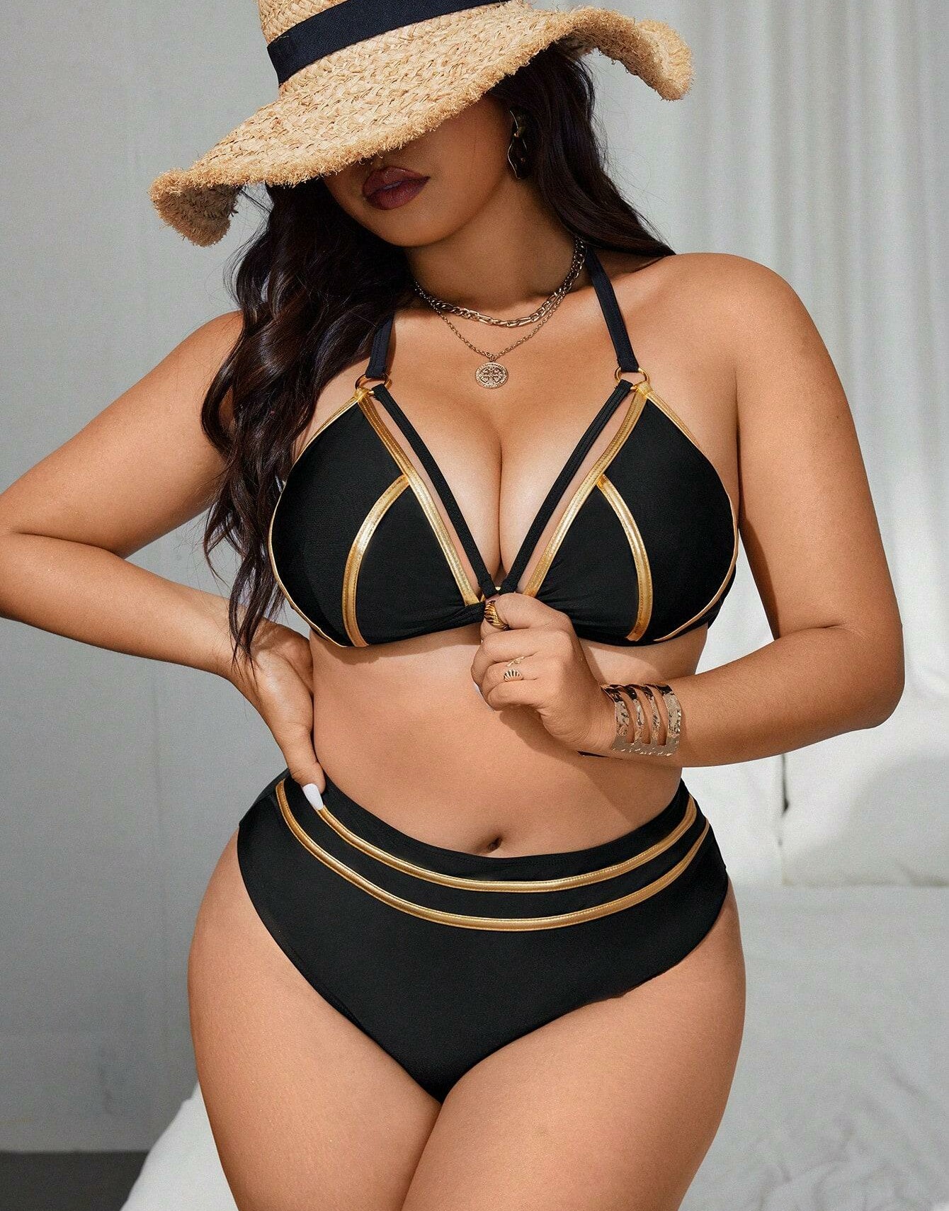 SHEIN DWUCZĘŚCIOWY STRÓJ KĄPIELOWY S09__XXL
