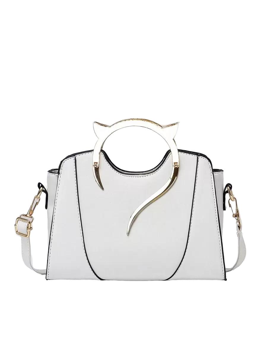 SHEIN BIAŁA TOREBKA IMITACJA SKÓRY S07__18X25CM