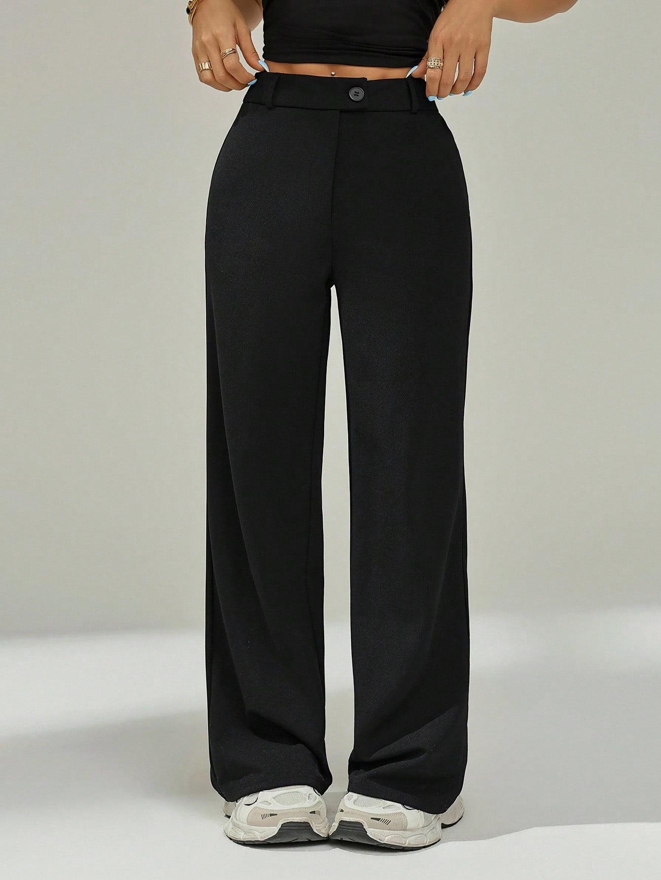 SHEIN CZARNE SPODNIE CASUAL