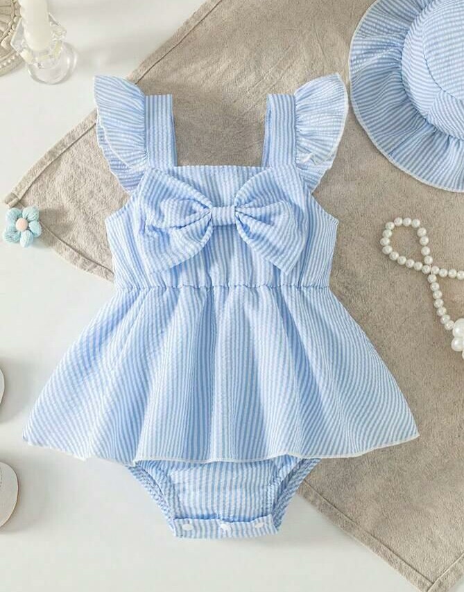 SHEIN NIEBIESKIE BODY PASKI KOKARDA S09__62-68