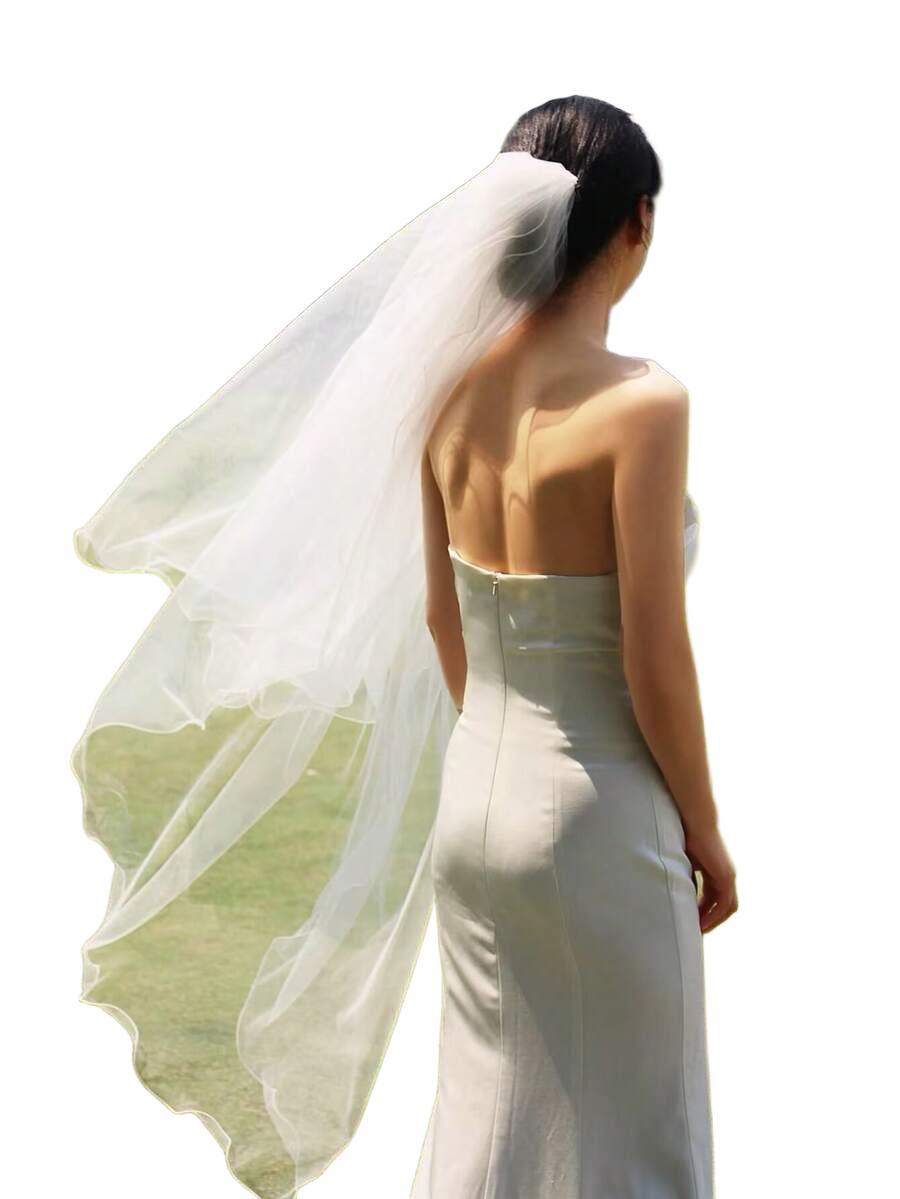 SHEIN BIAŁY WELON TIUL S07__150CM