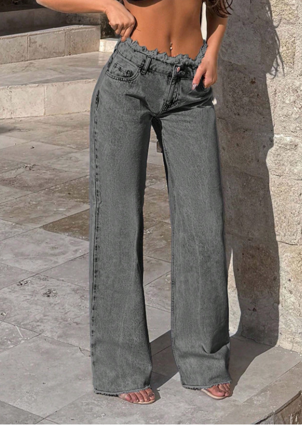 SHEIN SZARE SPODNIE JEANS S06__M