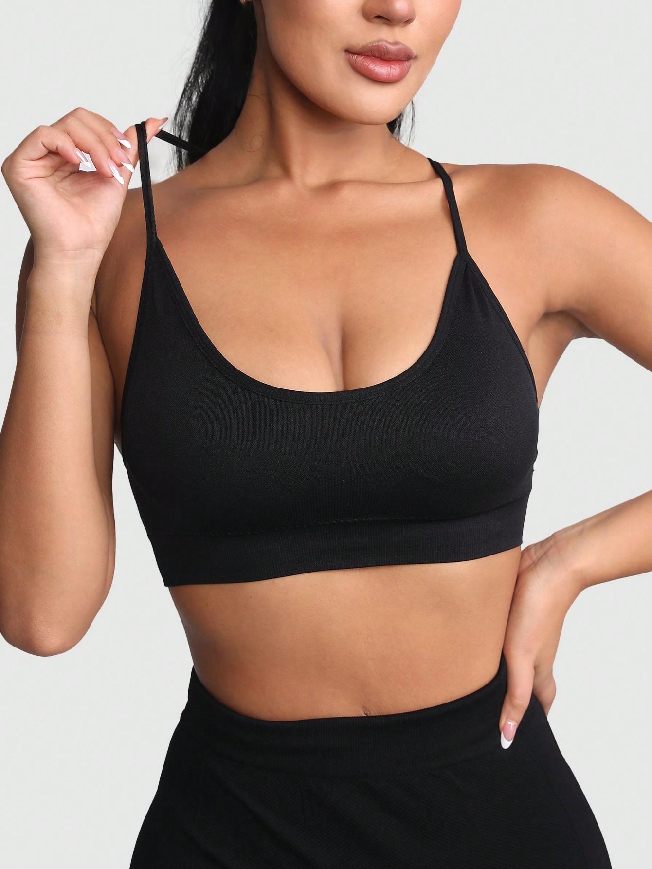 SHEIN CZARNY BIUSTONOSZ SPORTOWY S06__S