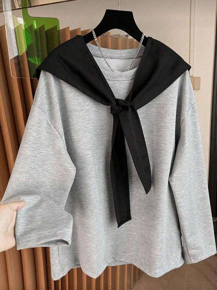 SHEIN SZARA BLUZA CASUAL S06__48