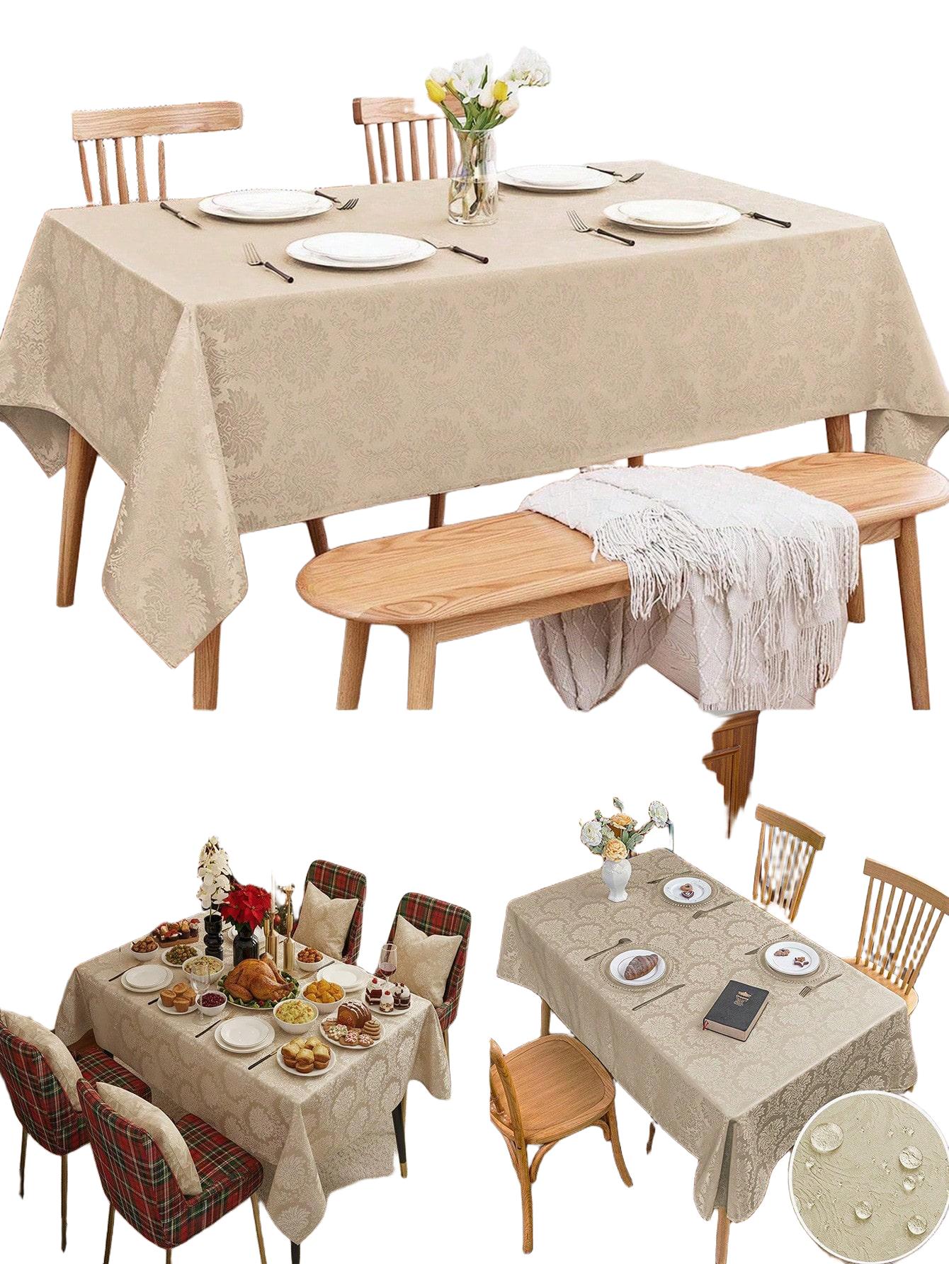 SHEIN BEŻOWY OBRUS TEKSTURA S07__140X180CM