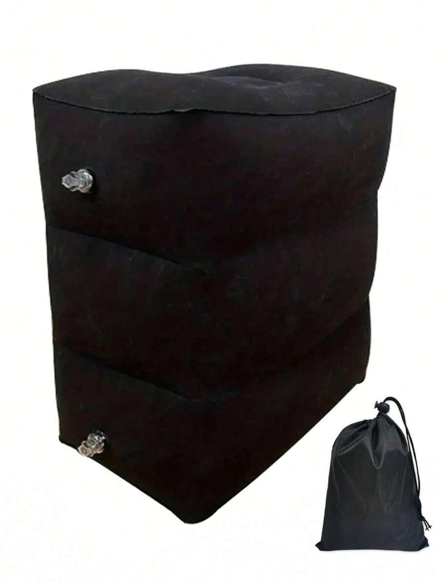 SHEIN CZARNA NADMUCHIWANA PODUSZKA POD NOGI S07__43X35