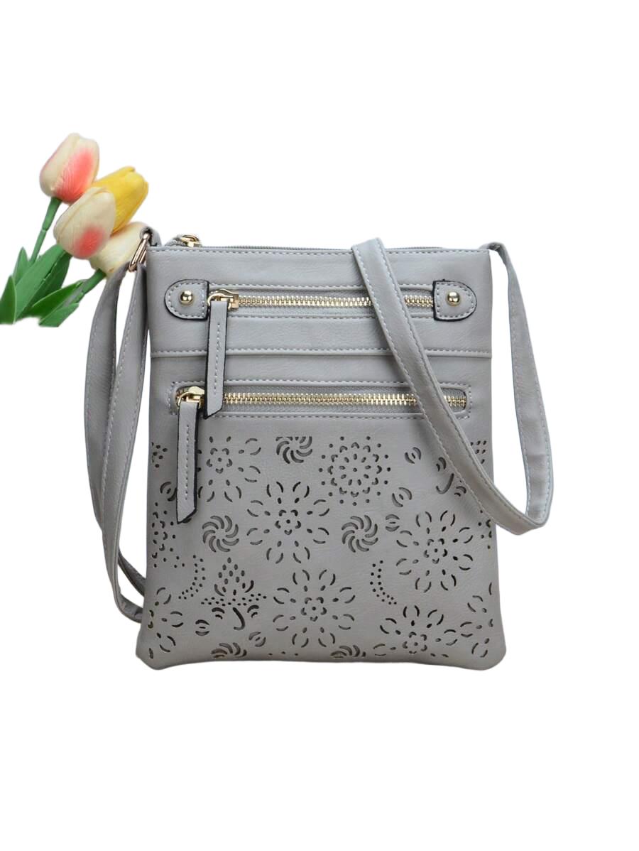 SHEIN SZARA TOREBKA NA RAMIĘ S07__20X23CM