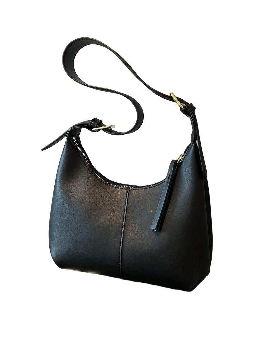SHEIN CZARNA TOREBKA IMITACJA SKÓRY S07__7,5X26CM