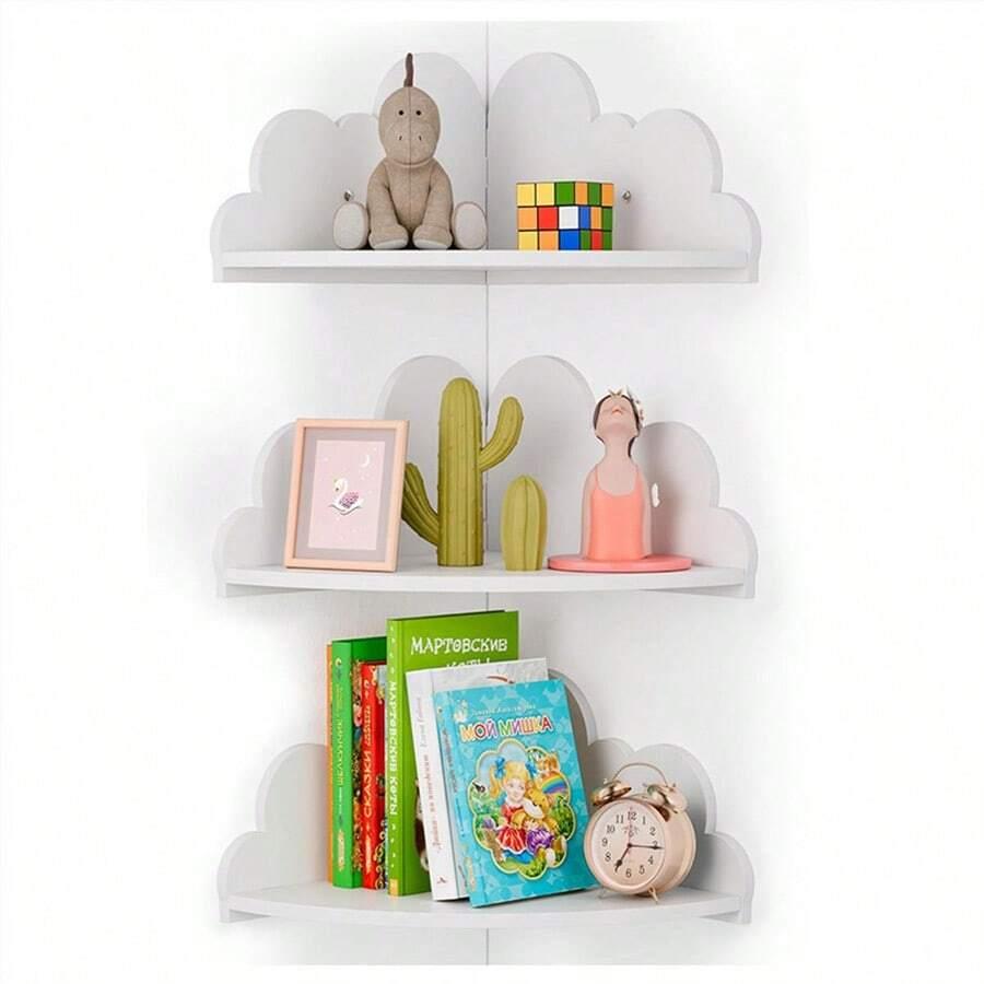SHEIN BIAŁA PÓŁKA NA ŚCIANĘ 1-PACK S07