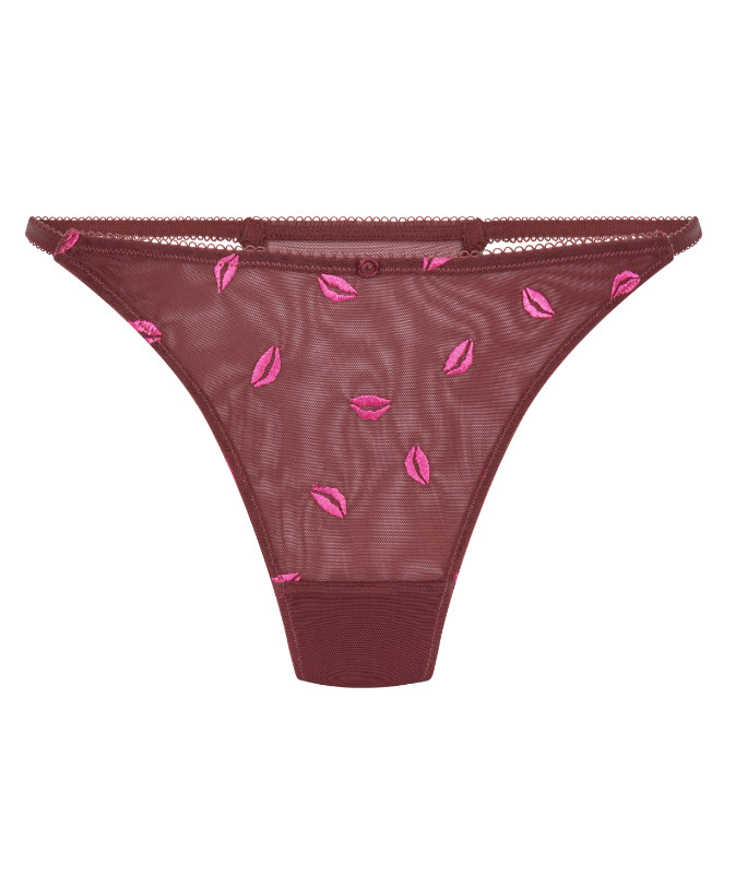 HUNKEMÖLLER BORDOWE MAJKI STRINGI HAFT PK01__M