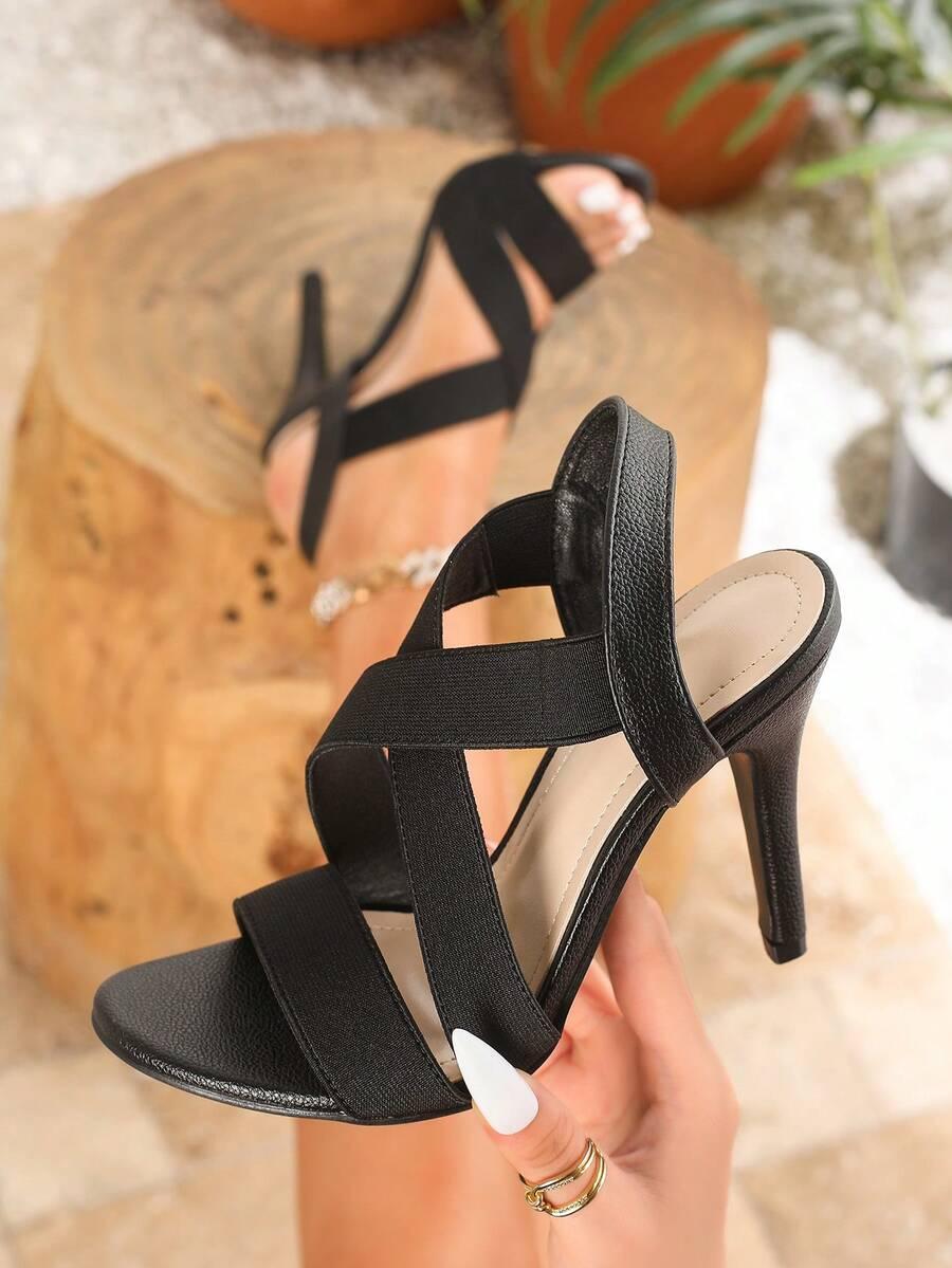 SHEIN CZARNE SANDAŁY OBCAS S06__41