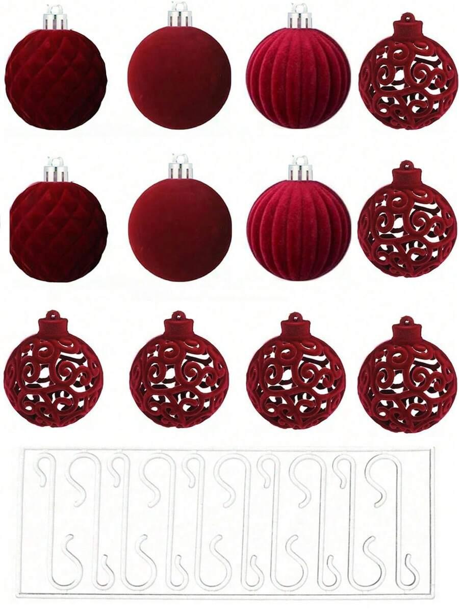 SHEIN CZERWONE BOMBKI 12-PACK BDD__6CM