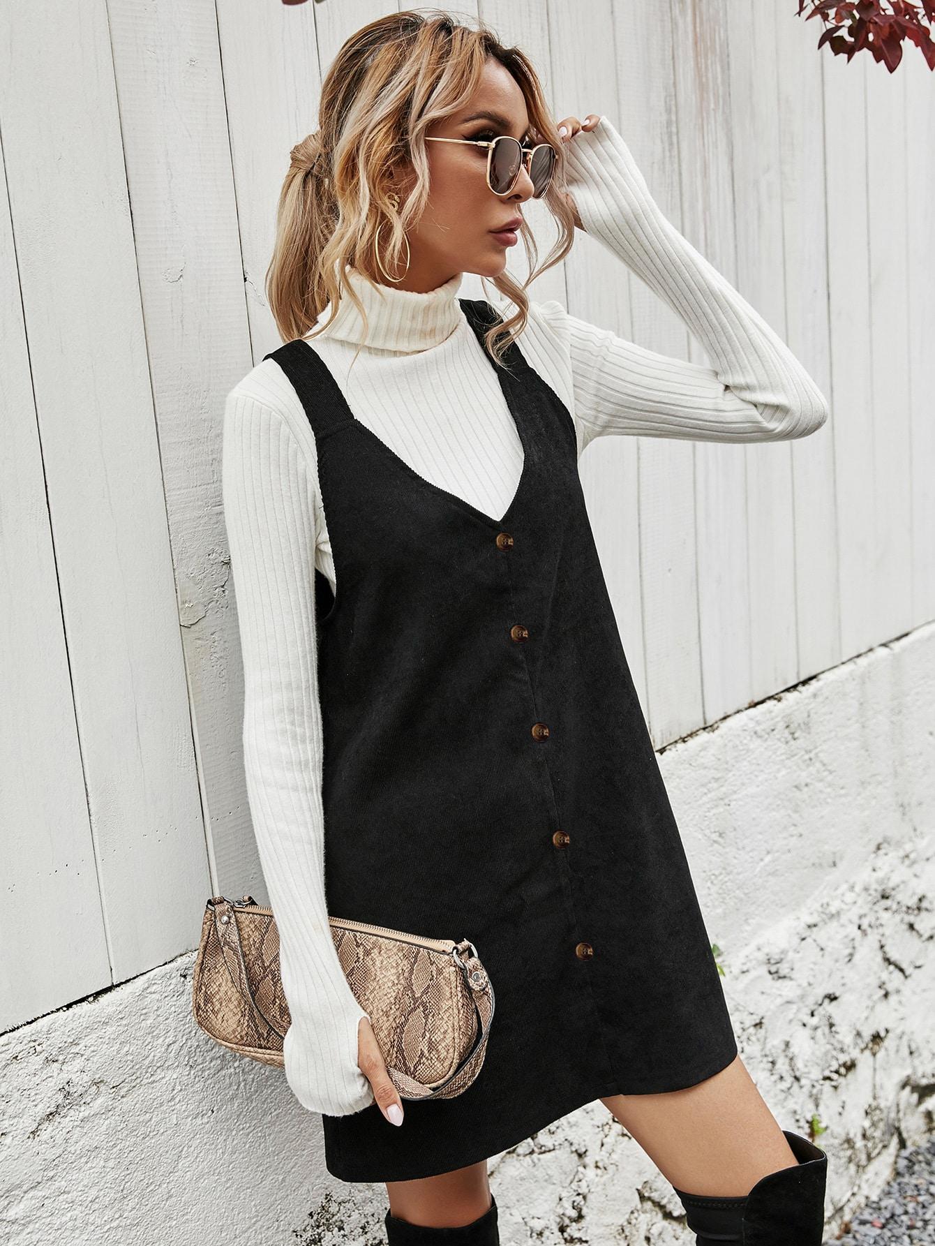 SHEIN CZARNA MINI SUKIENKA S06__L