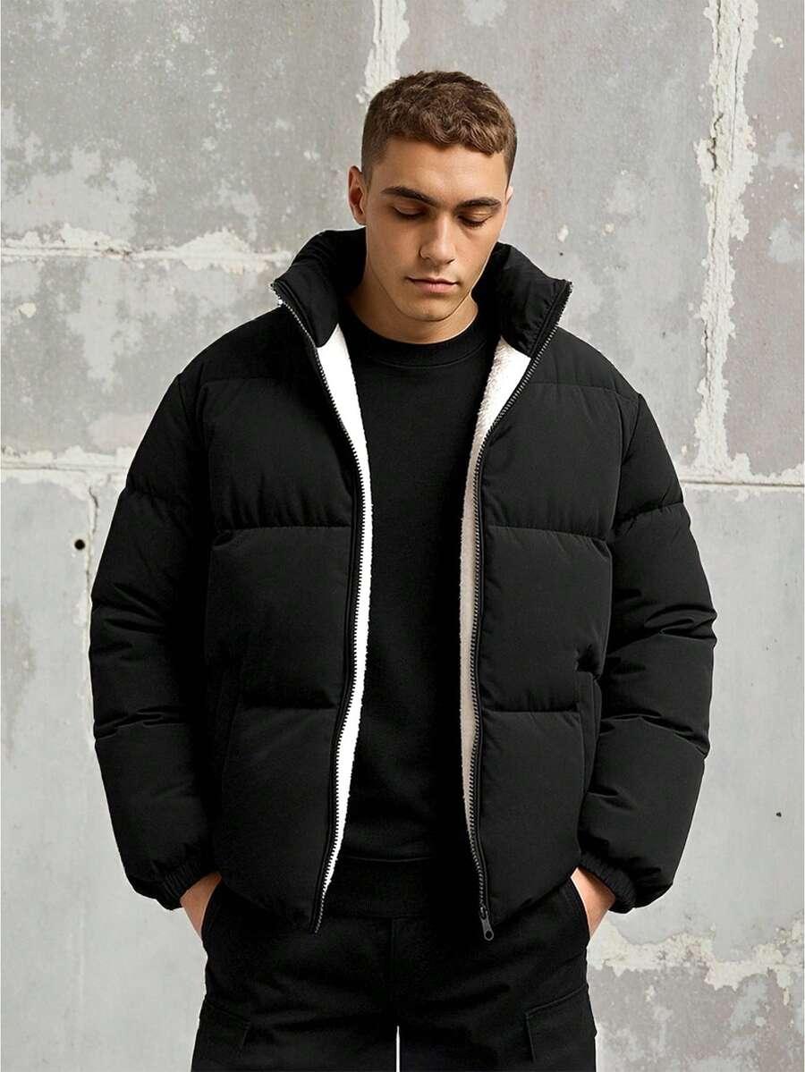SHEIN CZARNA PIKOWANA KURTKA W01__XL