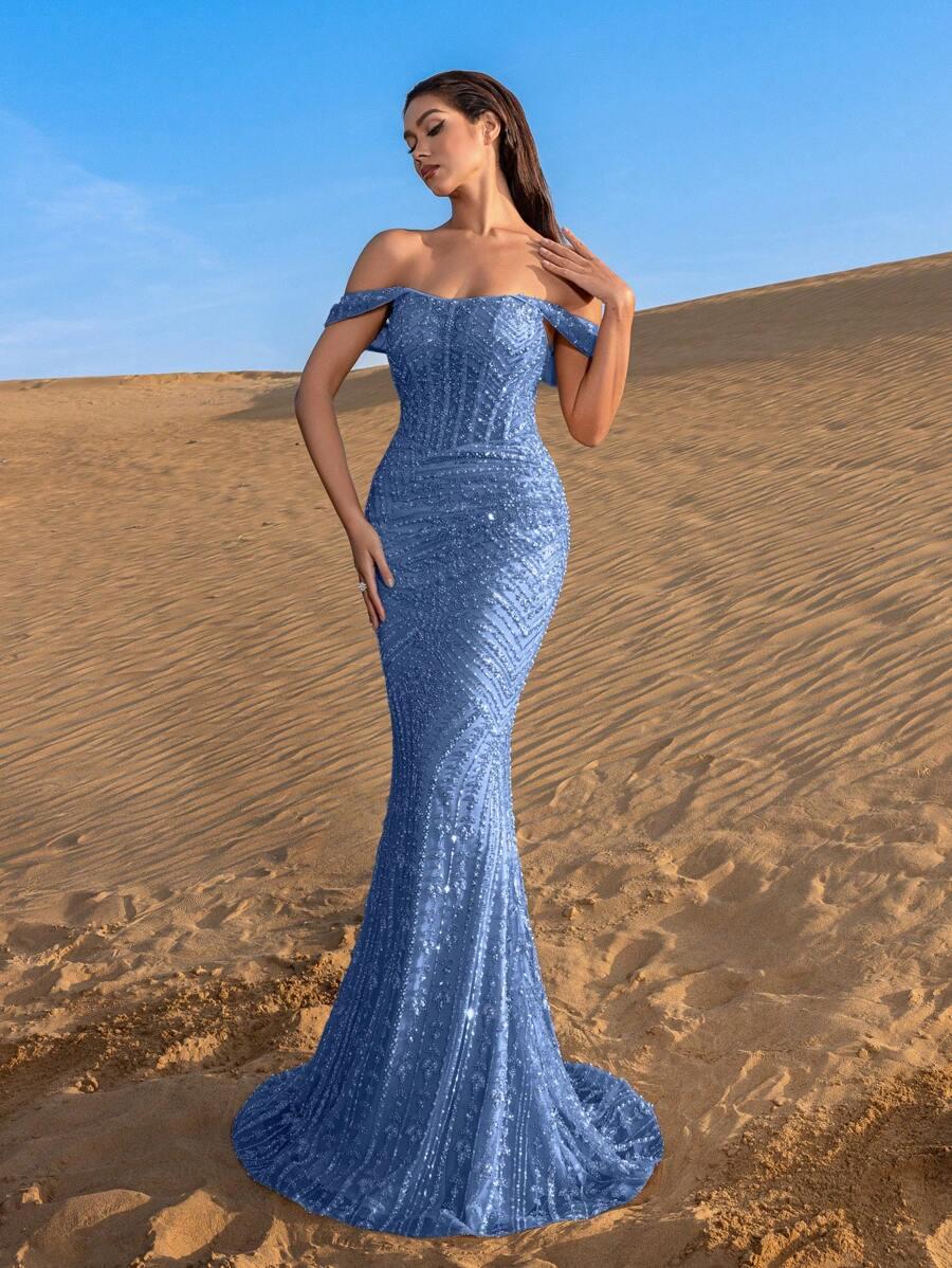 FAERIESTY NIEBIESKA MAXI SUKIENKA S06__XS