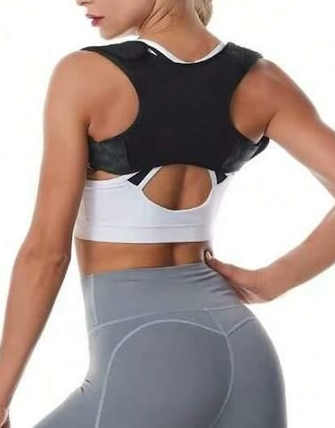 SHEIN CZARNY KOREKTOR POSTAWY S07__S