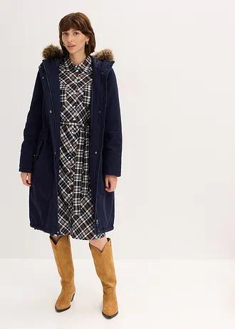 GRANATOWA KURTKA PARKA W01__52
