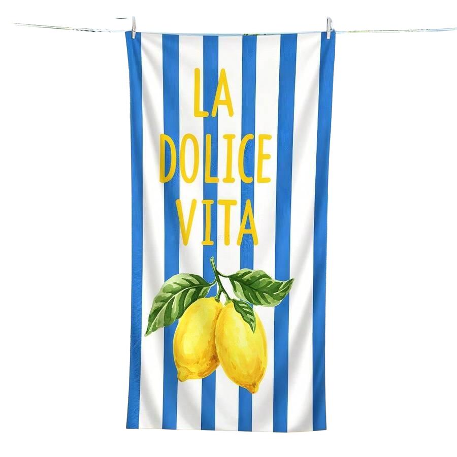 SHEIN RĘCZNIK PLAŻOWY WZÓR PASKI S07__80X160