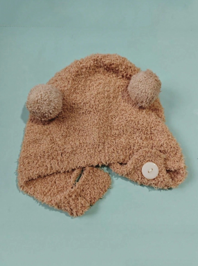 SHEIN CZAPKA POMPONY GUZIKI W01__40-48