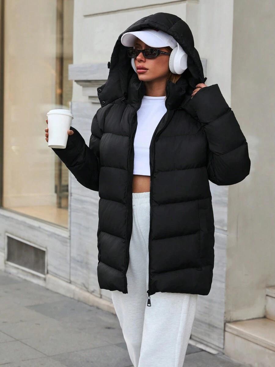 SHEIN CZARNA PIKOWANA KURTKA W01__XL
