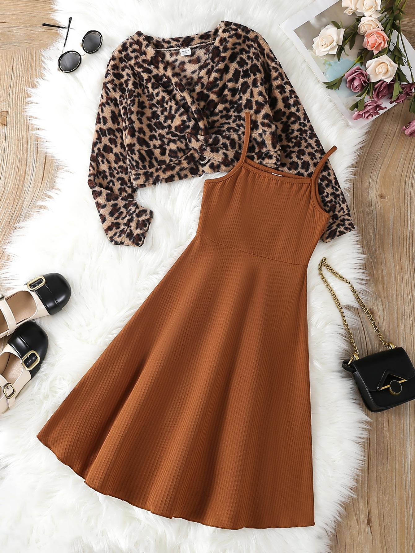 SHEIN SUKIENKA FUTERKO KOMPLET S06__122-128
