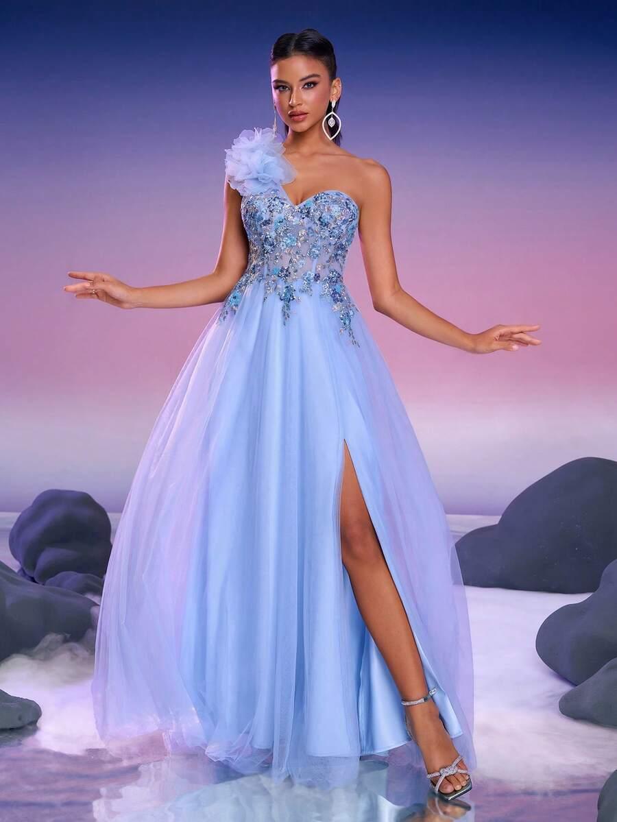 SHEIN MAXI SUKIENKA ZDOBIENIA S06__S