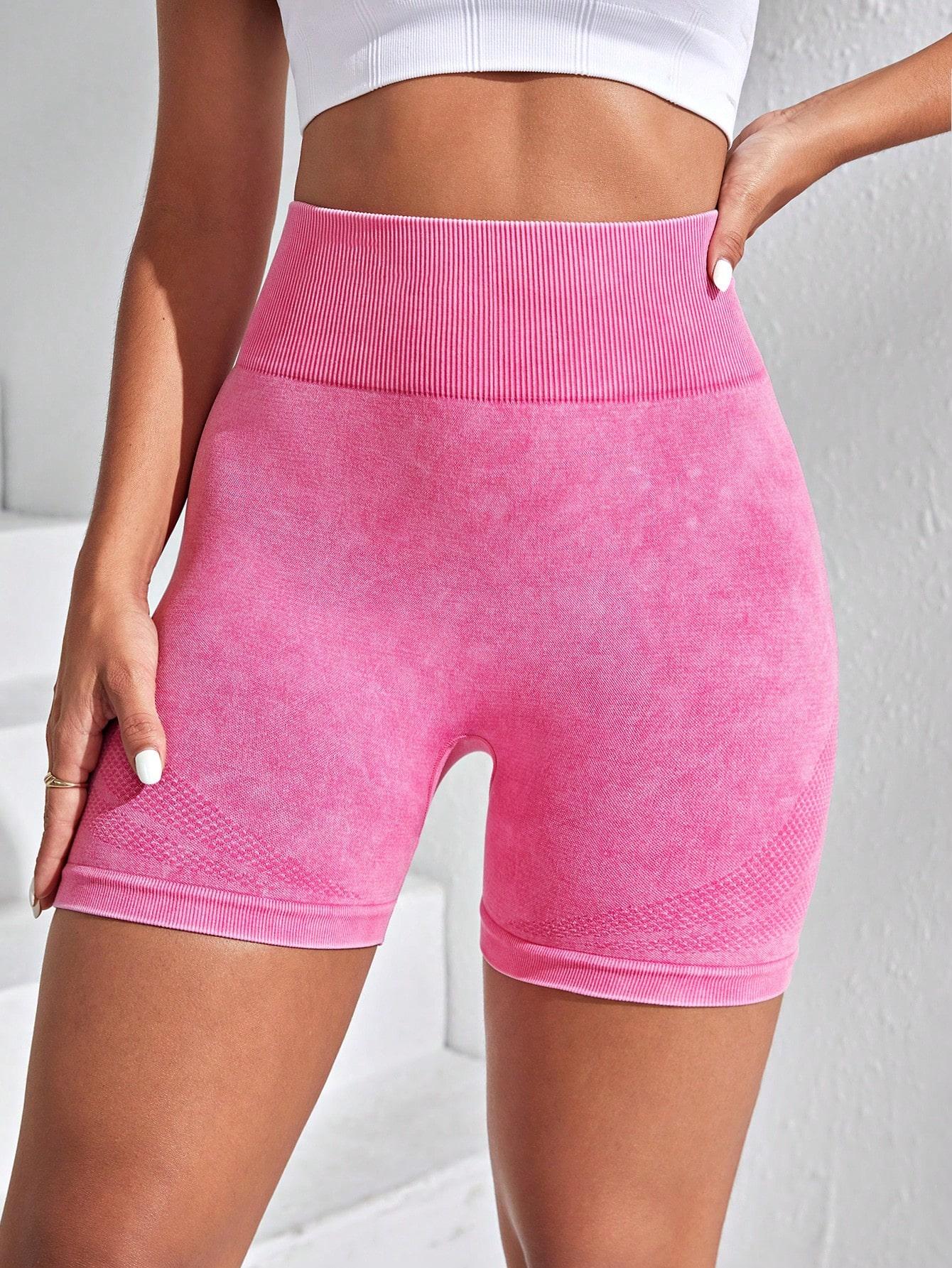 SHEIN RÓŻOWE SPODENKI WYSOKI STAN S06__S