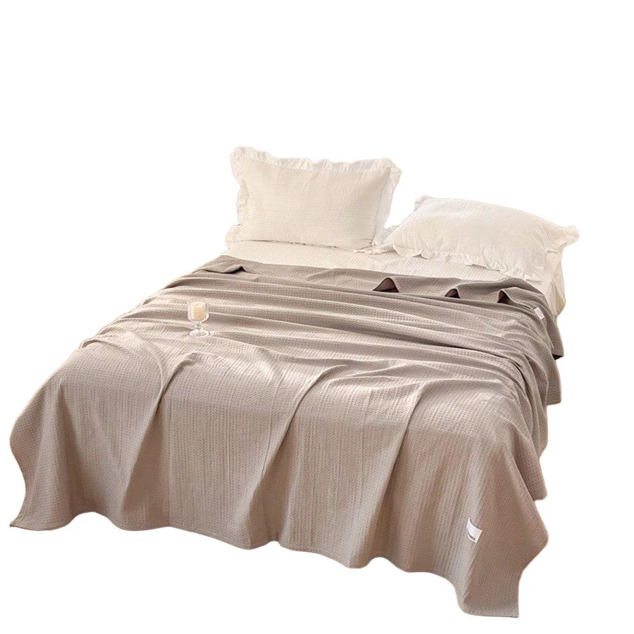 SHEIN SZARA NARZUTA NA ŁÓŻKO S07__100X150