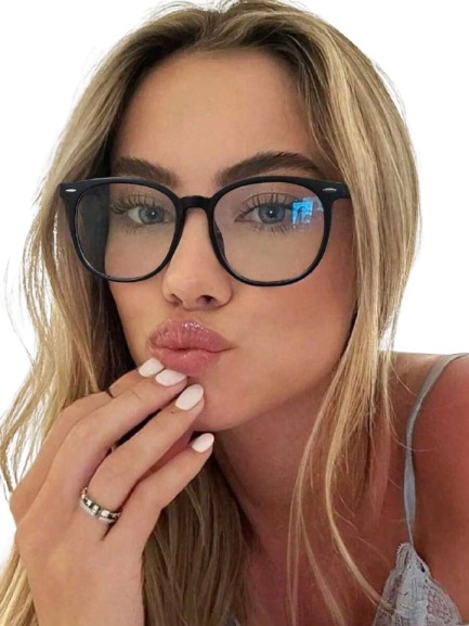 SHEIN CZARNE OKULARY ZERÓWKI S07