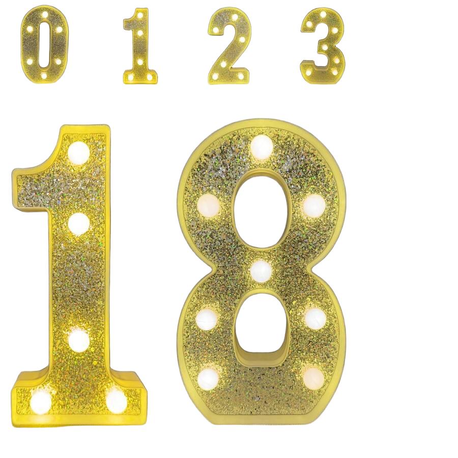 SHEIN ŚWIECĄCA CYFRA 8 LED S07__21X10