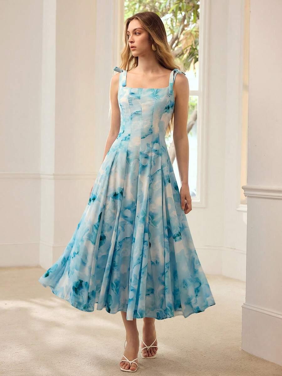 MOTF NIEBIESKA MIDI SUKIENKA S06__XS