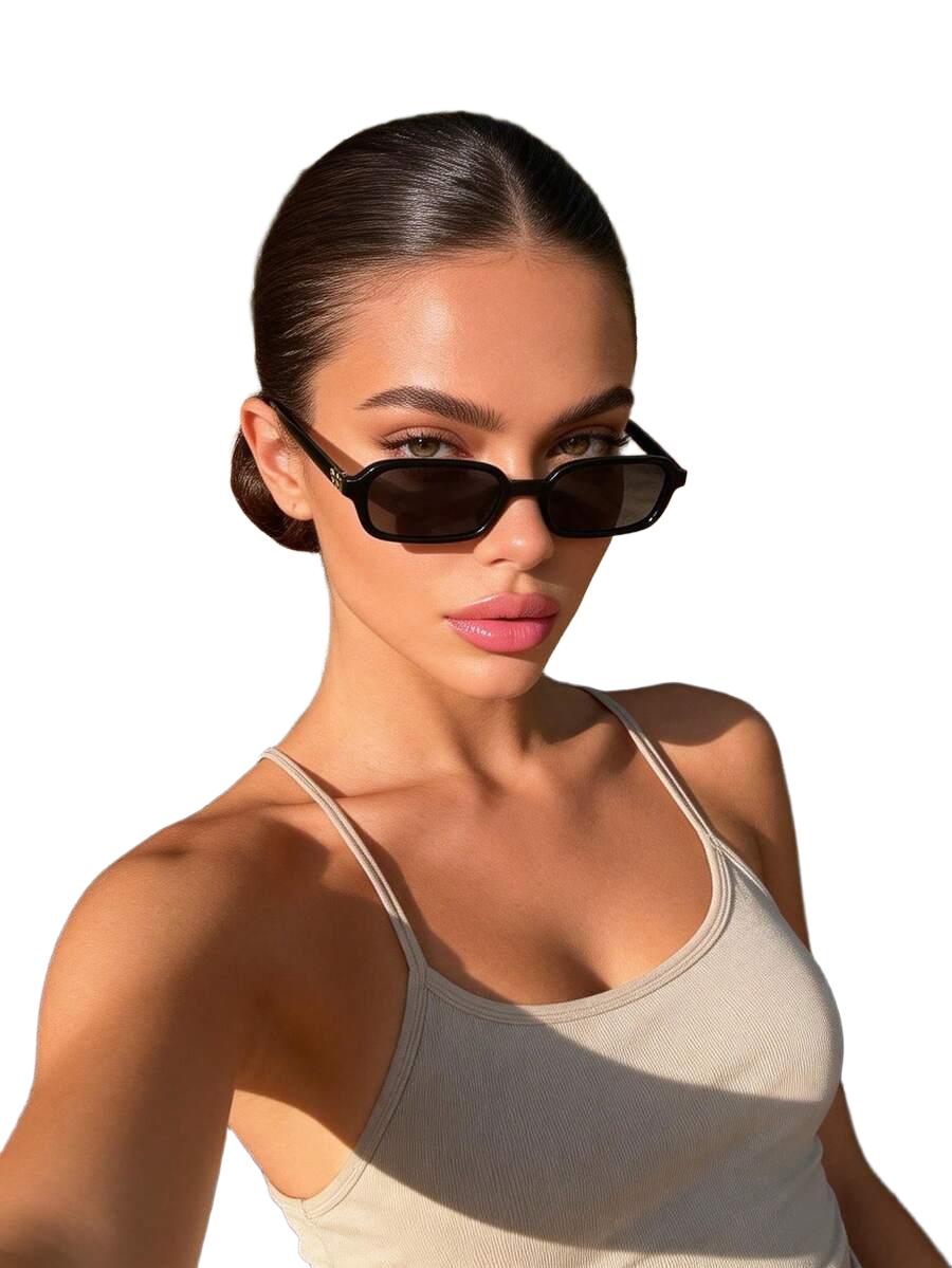 SHEIN CZARNE OKULARY PRZEICWSŁONECZNE S07